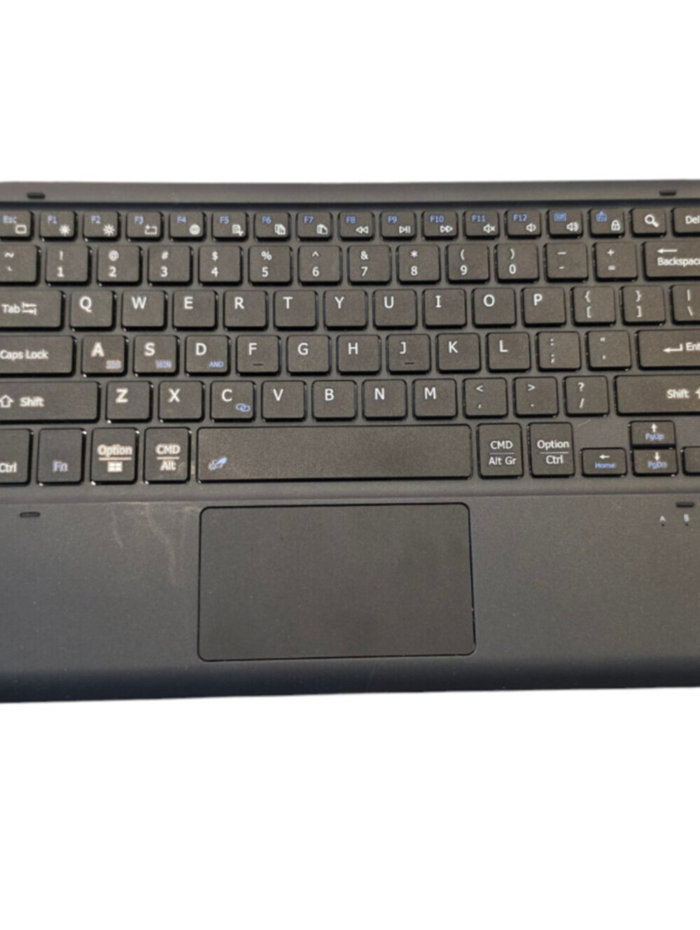 Slim black wireless Bluetooth mini keyboard